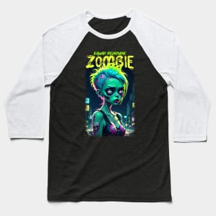 Kawaii Neonpunk Zombie Baseball T-Shirt